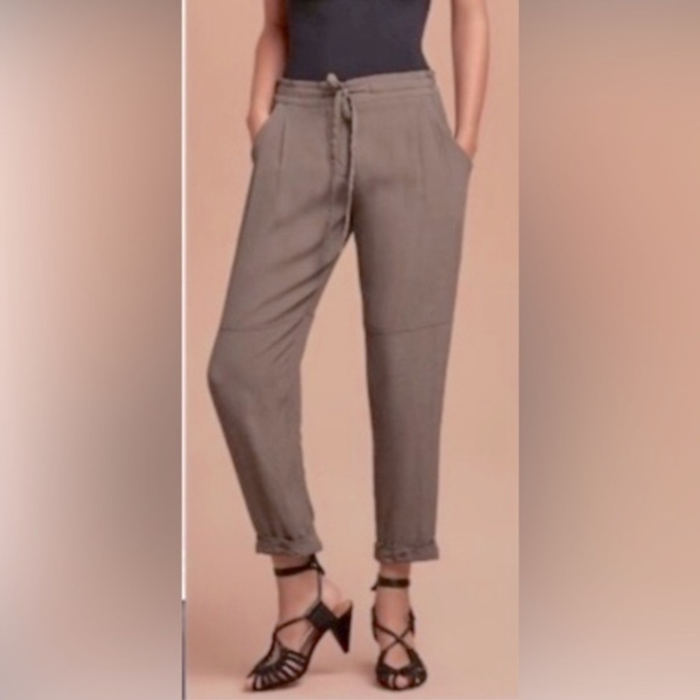 Wilfred Aritzia Marais Drawstring Button Fly Crop… - image 1